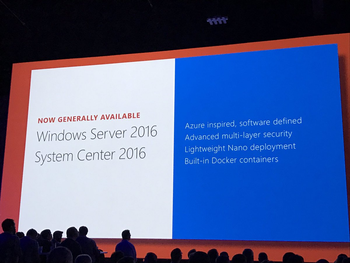 be_virtualized's tweet photo. Windows Server 2016 and System Center 2016 are now available #MSIgnite https://t.co/8xxUV4lZsW
