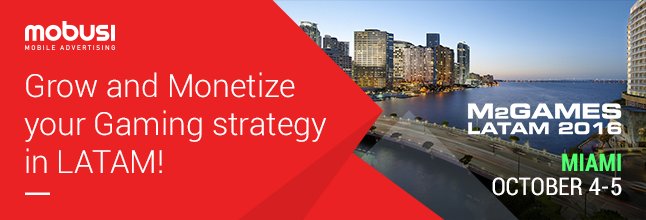 MOBUSICOM's tweet image. We will be at #M2GAMES in Miami on 4th-5th October. 
Join us to grow &amp;amp; monetize your gaming strategy!
mobusi.com/es/event/info/…