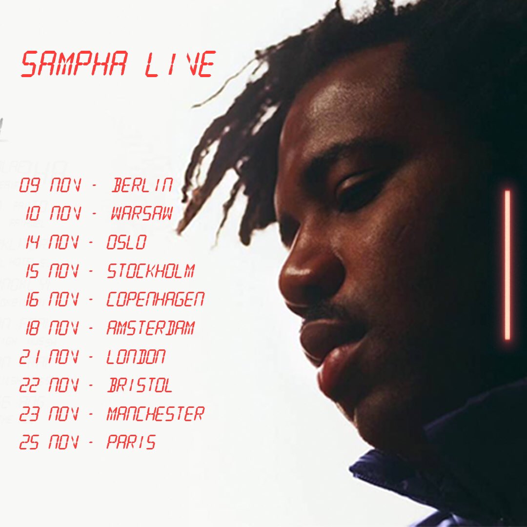 Sampha on Twitter "I'm pleased to announce my European tour, including
