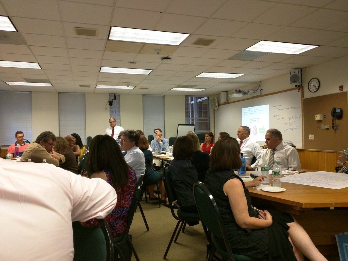 DrDrewPatrick's tweet photo. Teachers and leaders engaged in strategic planning around the intersection of wellness and rigor... #scarsdalepride https://t.co/pfPJcg2fw5