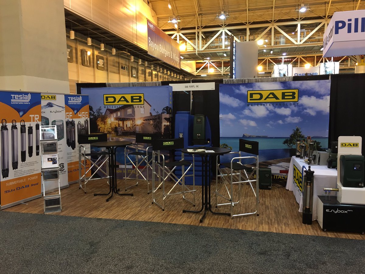 #WEFTEC16 has begun!  Stop by booth 5153 to say hello! #dabpumpsusa