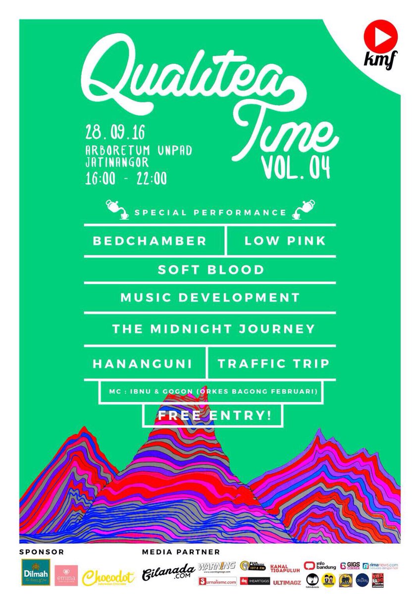 Qualitea Time 2016 | 28 Sept 2016 | Arboretum Unpad Jatinangor  | FREE ENTRY! @KMF_Unpad #needqualiteatime