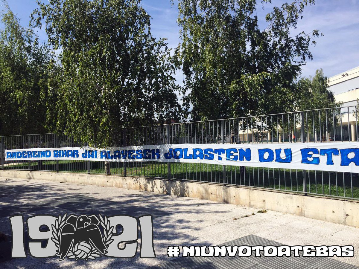 Iraultza1921's tweet photo. NO AL FÚTBOL ENTRE SEMANA!

#NiUnVotoATebas https://t.co/fyaDmjlNHt