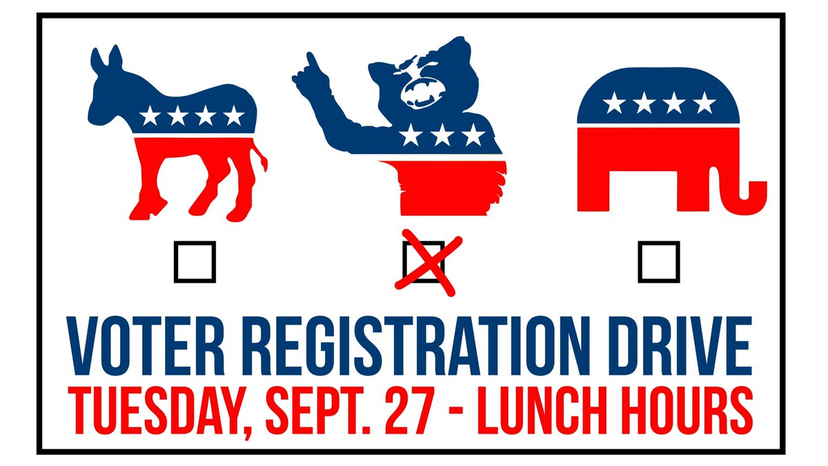 NeuquaValley's tweet photo. Your Voice. Your Vote. Register to be heard. Register at school on Tuesday, National Voter Registration Day. https://t.co/pKVrvOY9uR