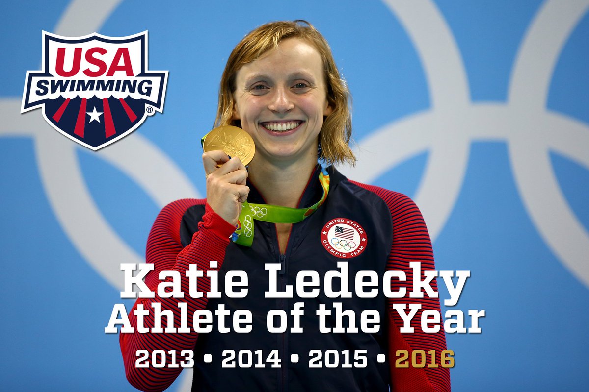 USASwimming's tweet photo. Check out a rundown of all award winners from #USAS2016, including Athlete of the Year @katieledecky: https://t.co/B38B17mX00 https://t.co/bvAP2O4iCR