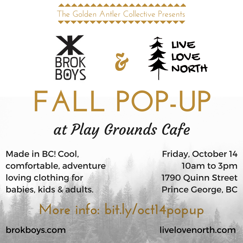 Hey #cityofpg! It's the <a href="/livelovenorth/">Live Love North</a> &amp; <a href="/BrokBoys/">Brok Boys</a> Pop-Up <a href="/PlayGroundsPG/">Play Grounds Café</a> Oct 14! All the kids &amp; adult cozy clothes! bit.ly/oct14popup