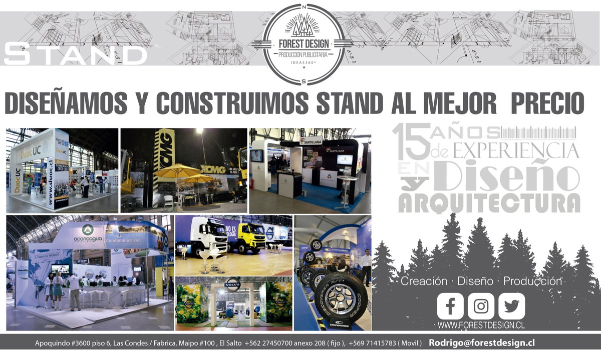 forestdesign_cl's tweet image. Un proyecto especial aporta mucho éxito de tu empresa en @EXPONOR_CHILE ¡Consigue el stand de tus sueños al mejor precio con Forest Design!