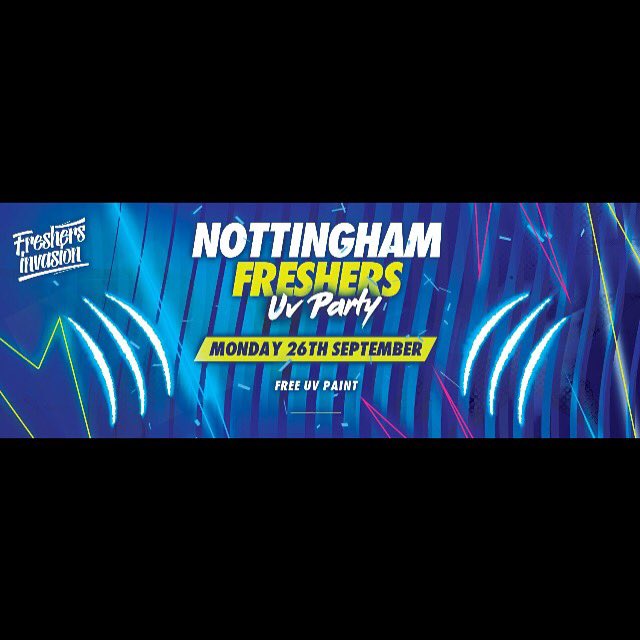 FreshersNotts16's tweet image. |TONIGHT| Nottingham Freshers UV Party at Volt! Free UV paint! Only 100 tickets remain -&amp;gt; bitly.com/NottinghamFres…