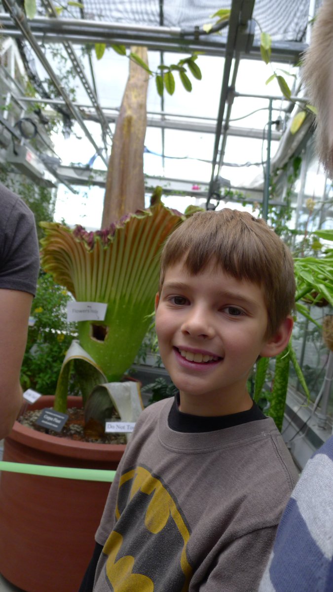 BrendanCheever's tweet photo. @community_27  @missbrennan33 close with the Corpse Flower #corpseflower #morphy @dartmouth https://t.co/fpFqhqDGHp