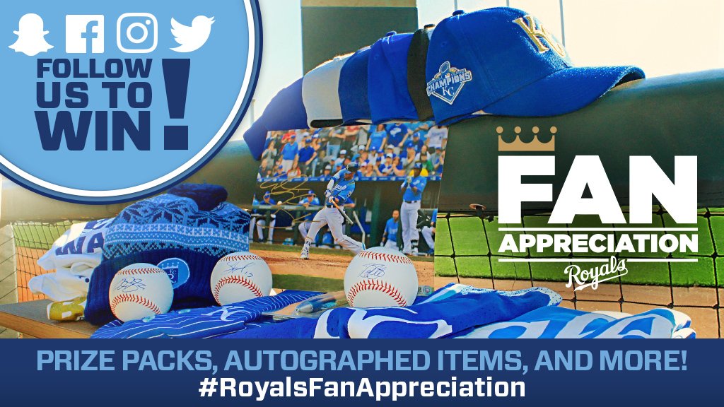 We're celebrating YOU this week with #RoyalsFanAppreciation! Keep an eye on our social media accounts all week for a chance to win prizes. 😉
