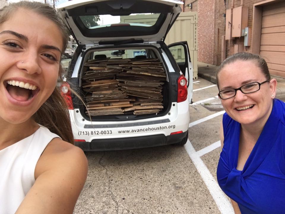 AVANCEHouston's tweet photo. Thanks @LakeshoreLM 4 all the boxes donated getting ready 4 our #GlobalCardboardChallenge #developmentteam @imagination #ready2create #2gen https://t.co/Ql4YHUZvmD
