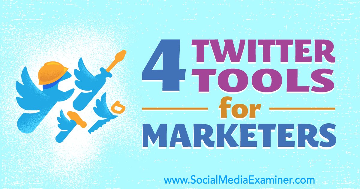 prmrinc's tweet photo. 4 Twitter Tools for Marketers https://t.co/iDZxlwtdQ4 by @smexaminer #socialmedia #twitter https://t.co/xW2V0NHNxG