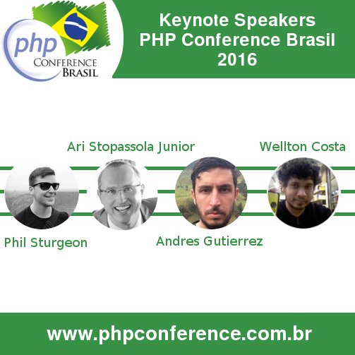 Senhoras e Senhores: Os Keynote Speakers da <a href="/phpconferencebr/">PHPConferenceBrasil</a> 2016 / Ladies and Gentlemen: <a href="/phpconferencebr/">PHPConferenceBrasil</a> 2016's Keynote Speakers