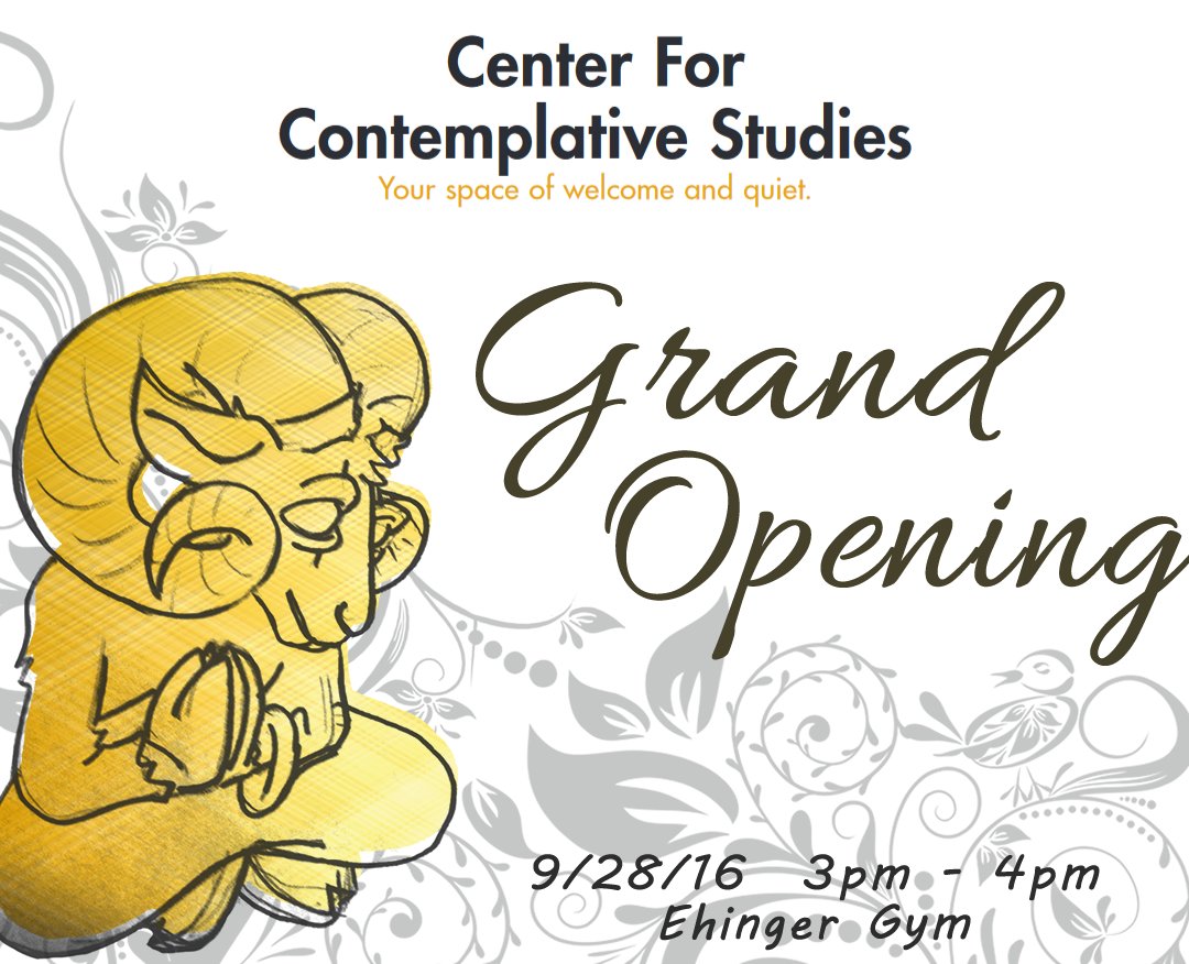 WCUofPA's tweet photo. Gearing up for the Grand Opening of WCU's new mindfulness center this Wed! We know @pat_croce will be there, will you? #MellowRam #Ramaste https://t.co/cWhETEwmC3