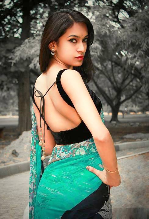 Saree Blouse Beauty on X: Backless slim babe