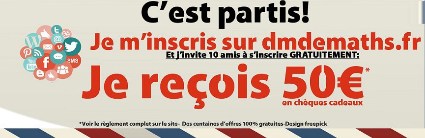 FinaleEuro2016's tweet photo. #Gagnez 50€ gratuitement: invitez des #amis de #lycée à s'inscrire ici:(c'est gratuit) https://t.co/Yee4IuEltr …#maths https://t.co/AajQ88TbFu