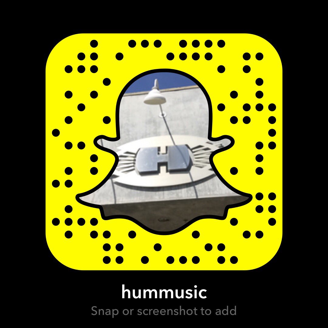 HumHummusic's tweet image. Hey friends! Want to see what we're up to? Follow us on snapchat! @hummusic