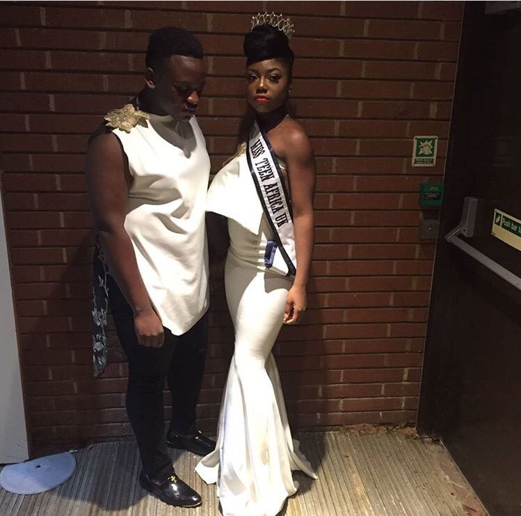 mandcline's tweet photo. Our Ceo &amp; Head Designer w/ the beautiful @missteenafrica at this years #MissGhanaUK https://t.co/ewMl3TOp5C