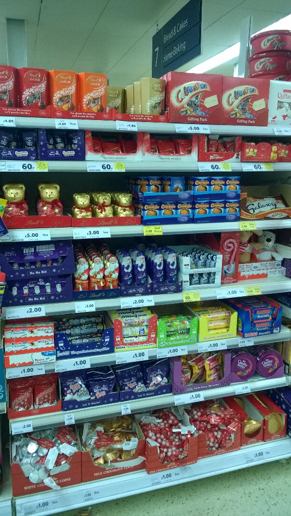 alwaysbeTatjana's tweet photo. #Tesco, no! Bad Tesco. Baaaaaaaad! #HiddenSanta #sneaky #notchristmasyet #stillwearingsunglasses https://t.co/YCFP9wmntV