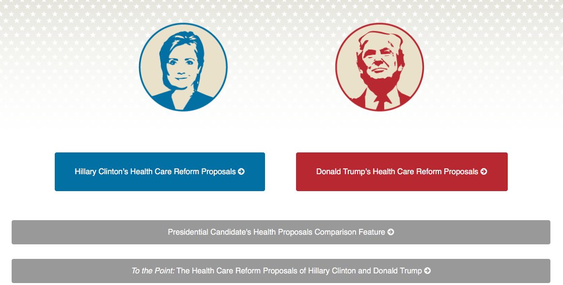 Jim__Mooney's tweet photo. Here's a look at where our presidential nominees stand on #healthcare heading into #debatenight. #debates https://t.co/hl0LLf7PiF https://t.co/kgMM2FADFW