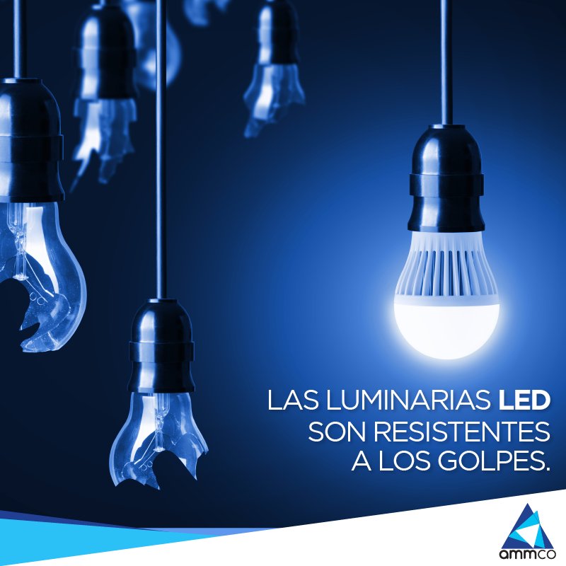 ammco_ec's tweet photo. A diferencia de las bombillas tradicionales, las luminarias LED son resistentes a los golpes, incrementando su vida útil. #Ammco https://t.co/LllTrBvYje