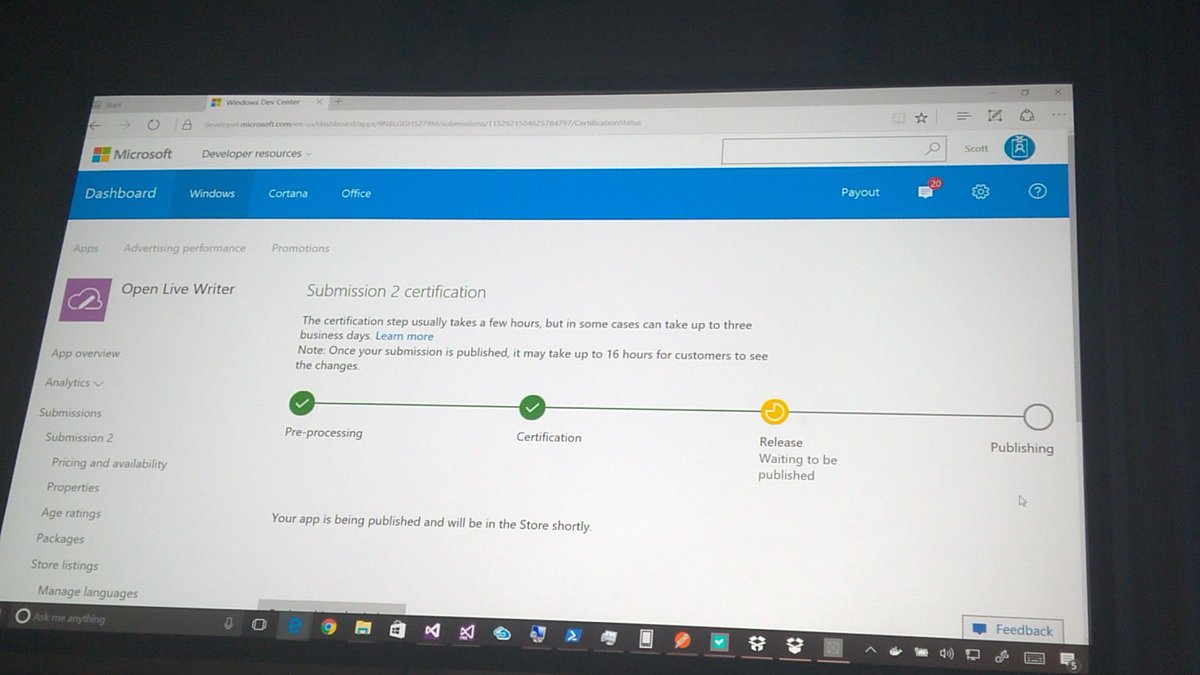 SimonWahlin's tweet photo. Woah! #OpenLiveWriter is now published in #Windows store! https://t.co/SU9q3mr1nx
