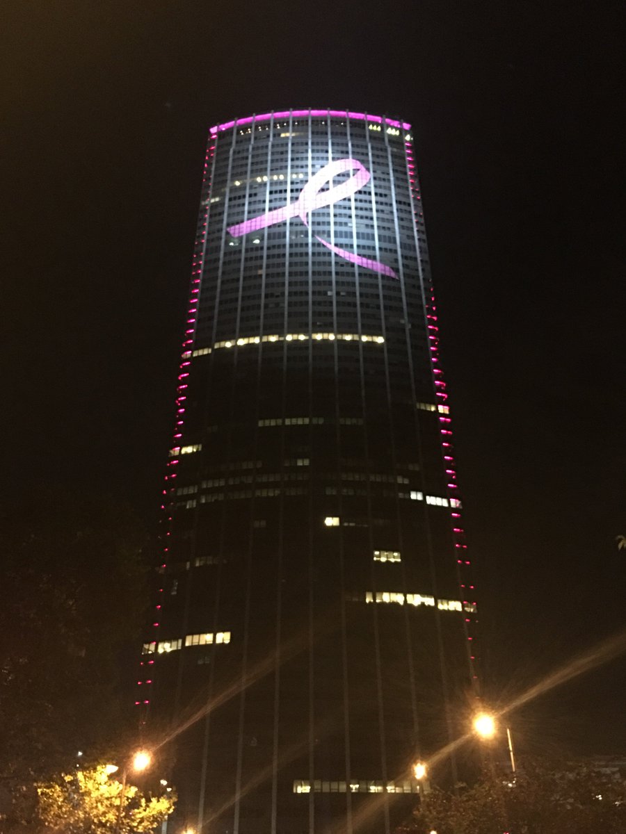 LesNews's tweet photo. La Tour Montparnasse également de la partie pour #OctobreRose. Via @RemyBuisine https://t.co/P2To78woLj