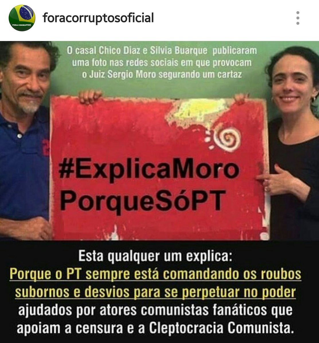 ADRISCABELLO's tweet photo. Não me conformo com isso...Como alguém pode apoiar os saqueadores da Nação??? #AvanteLavaJato #SomosTodosMoro #EuApoioLavaJato #EuApoioPF https://t.co/73Q8w4TxLK