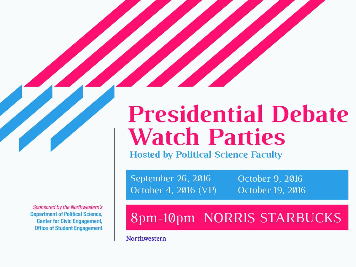 Check out the debate watch party tonight in <a href="/norriscenter/">Norris Center</a> ! Get informed about the presidential election!
