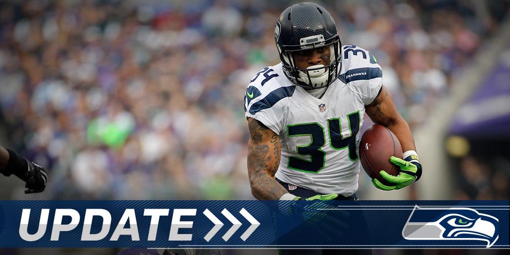 NFL's tweet photo. Thomas Rawls could be out a month for @Seahawks: https://t.co/QceVbJF45Z (via @RapSheet) https://t.co/1LpHlMdjI3