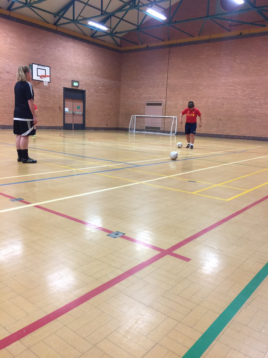 FTownwrens's tweet photo. Two of our first team players working hard in Futsal tonight! @Rachel_wazza7 @CwWilcock #fitness #gettingreadyforsunday https://t.co/0CvgQEPp8t