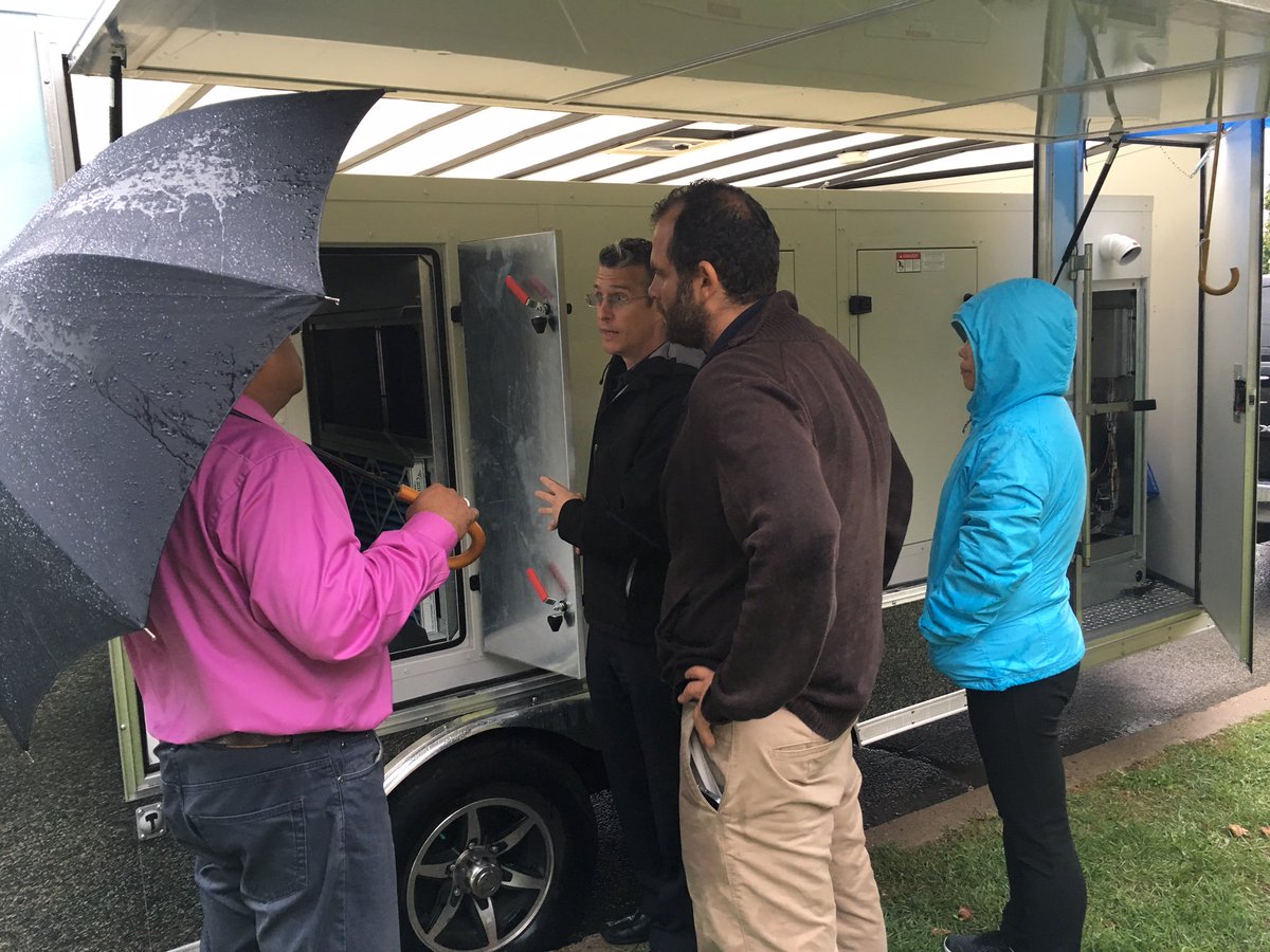 The rain can't keep the <a href="/PMRoadshow/">Price Mechanical</a> from going.  The team at Modern Niagara is weathering it out.
