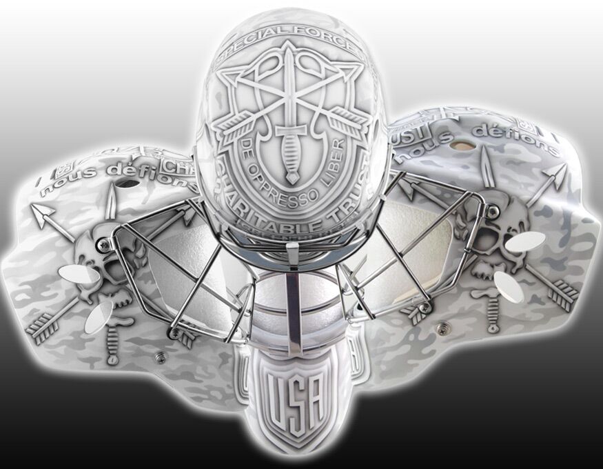 SPRAGNT's tweet photo. Place your bid #Quick !!! #Auction #JonathanQuick #TeamUSA #LAKings #GoalieMask #WCH2016 #SupportSpecialForces https://t.co/1ReOusvGTR https://t.co/9vUKR4ODr5