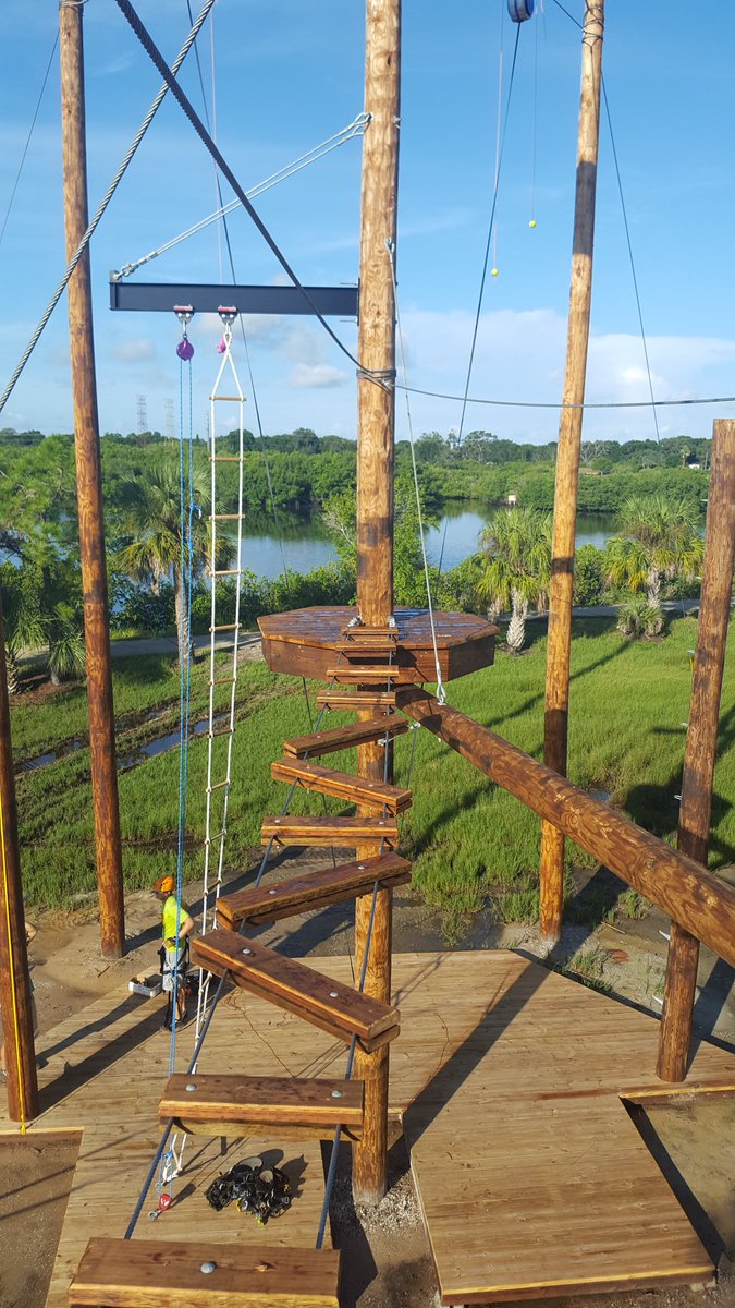 VisitSPC's tweet photo. Who's ready for a challenge!? RT by 7pm for a chance to WIN passes to @ZipOnTampaBay's new Extreme Aerial Obstacle course! #WinAMPlified https://t.co/9oqP54UefW