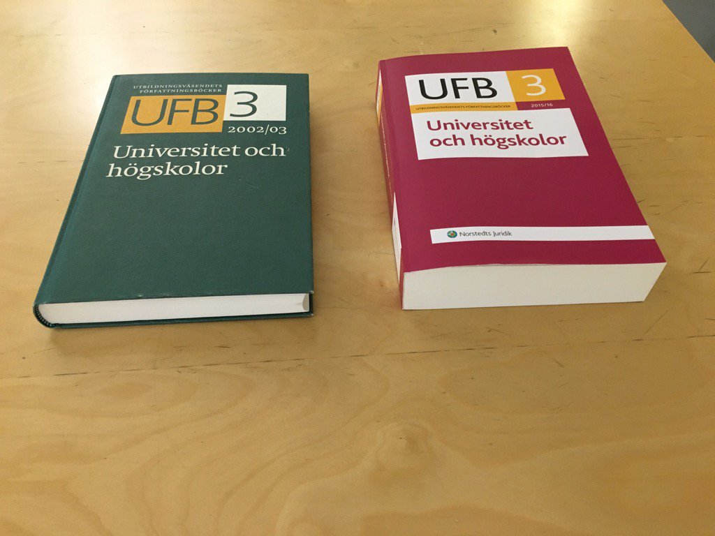 Universitets-byråkratin sväller. 2003 (480s) 2015 (740s)...