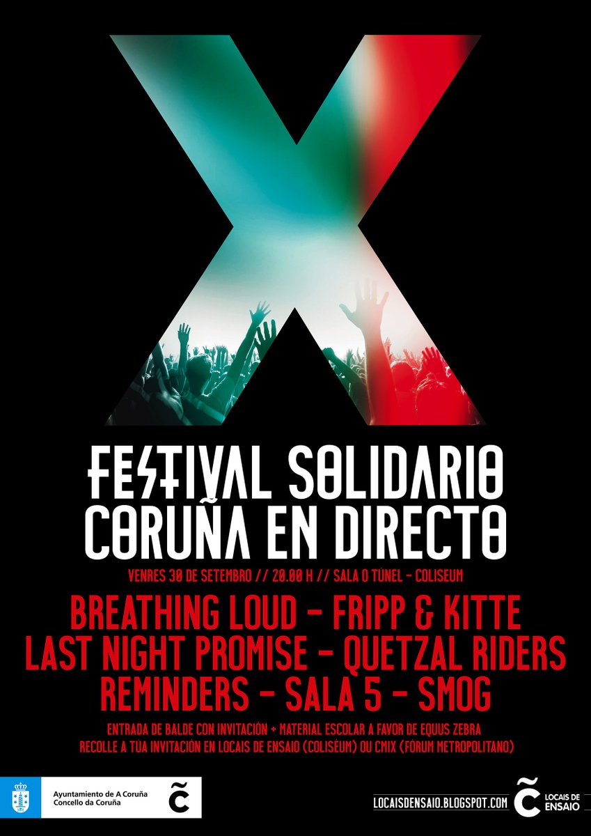 locaisdensaio's tweet photo. Este venres temos un #planazo, e chámase #EnDirectoX https://t.co/DQO1VEpVYV