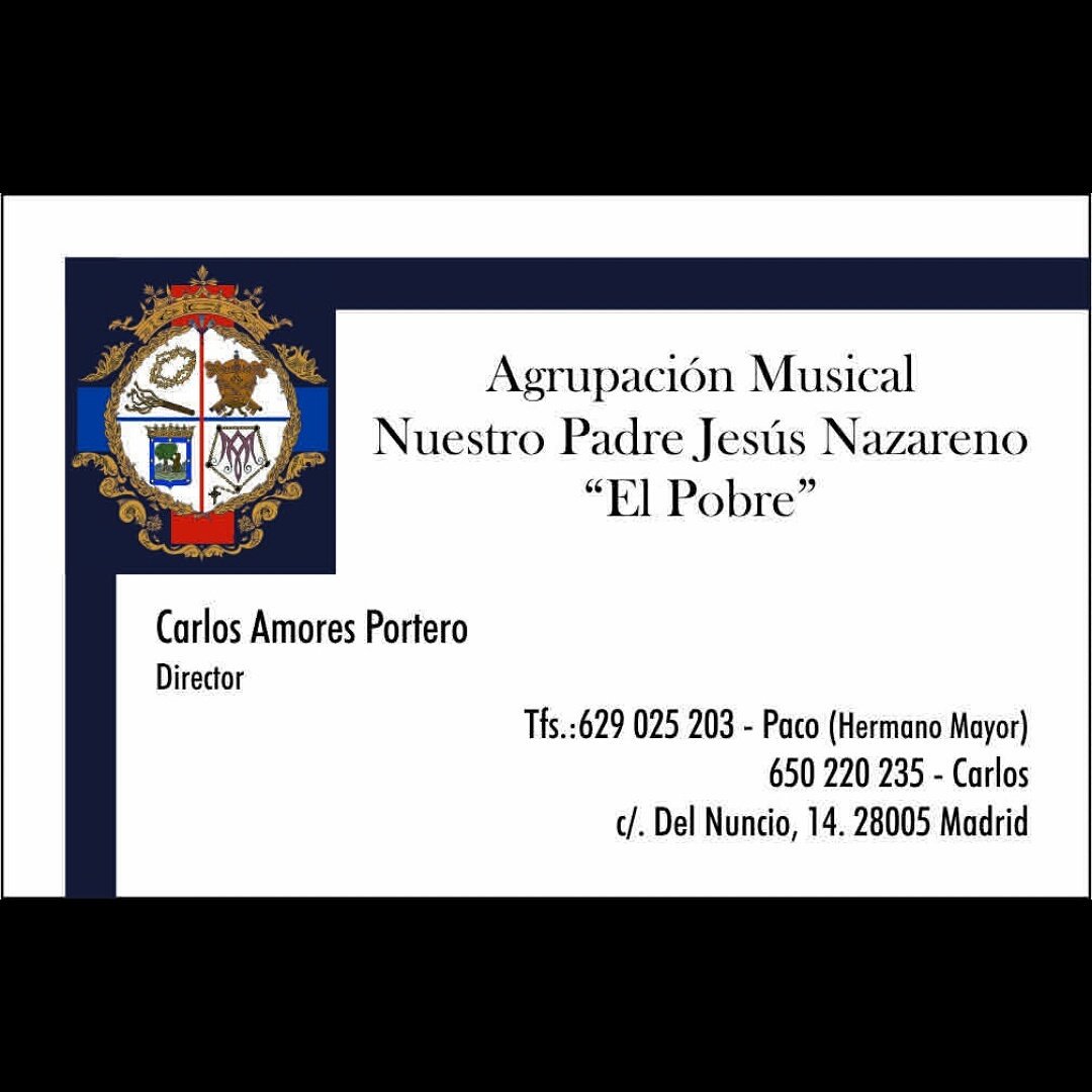 AM_JesusElPobre's tweet photo. Para apuntarse, contratos, certámenes etc... contacta con nosotros. #AMJesúsElPobre #agrupacionmusicaljesuselpobre #Madrid https://t.co/qDug4JVfyu