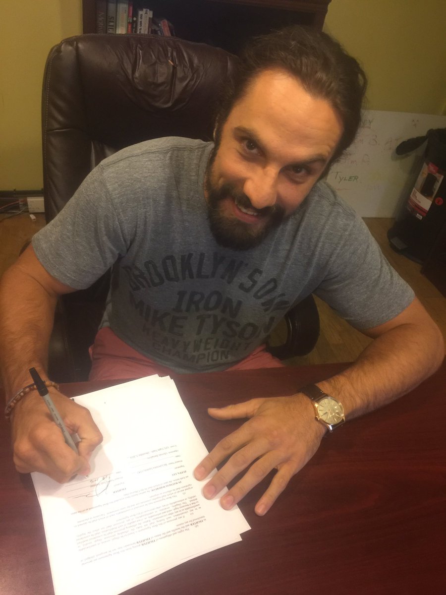 JoshSamman's tweet image. Bout contract signed. Happy happy