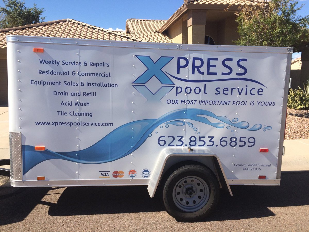xpress_pool's tweet photo. Seen our trailer? Share it and mention us and you'll be put in a drawing for a FREE month of #pool #service. https://t.co/tO8iBChWeT