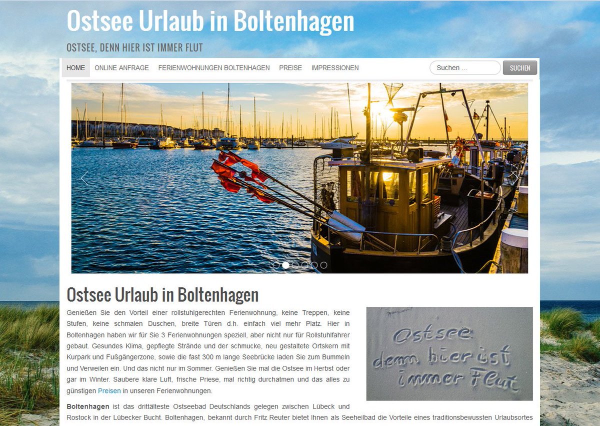 ostsee-urlaub-boltenhagen.de/ferienwohnunge…  #homepage #webdesign #ostsee #Website #Urlaub #Ferien #ferienwohnung #mieten