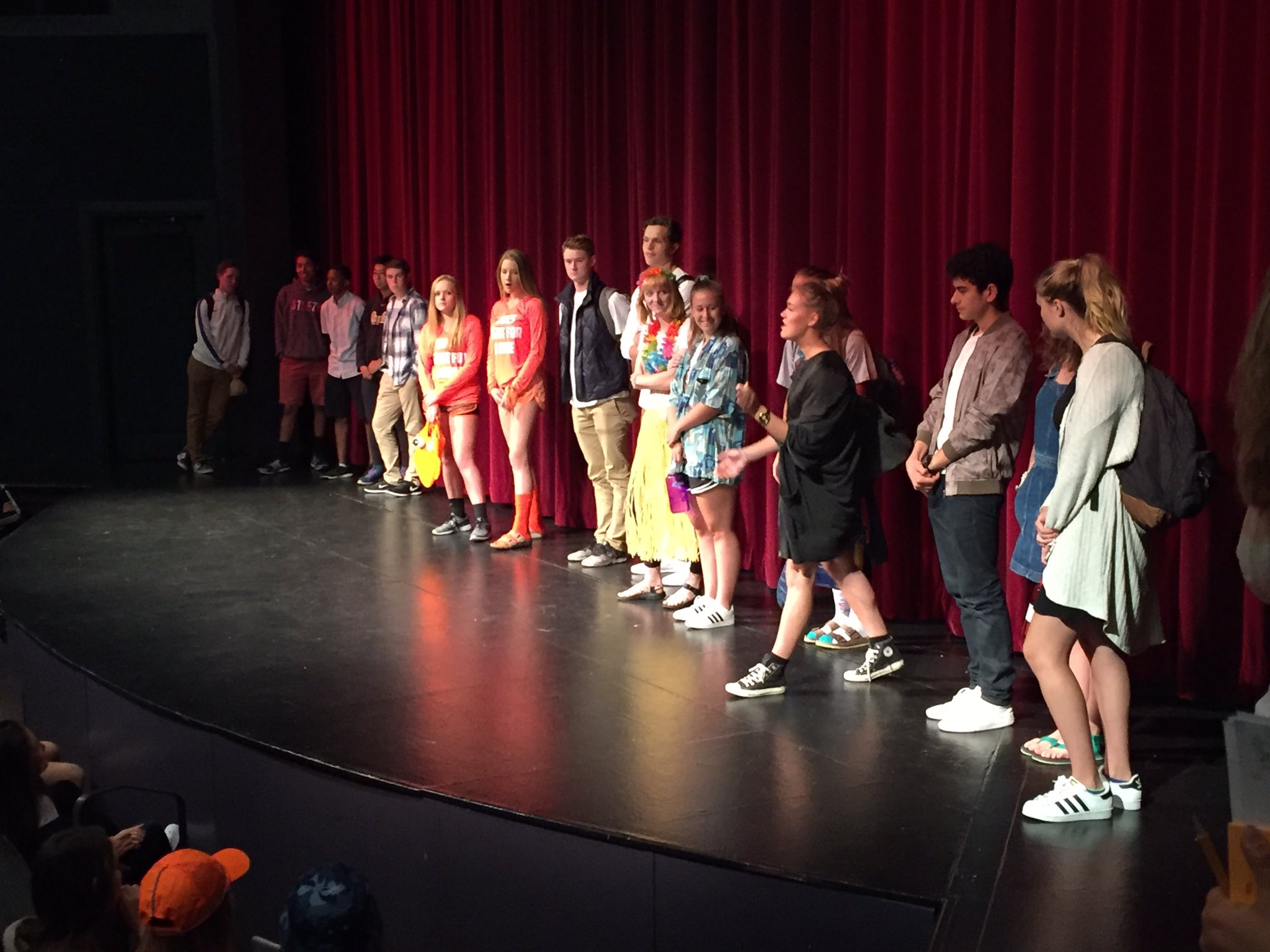 Overlake Athletics on Twitter "At Announcements, orangeclad vballers