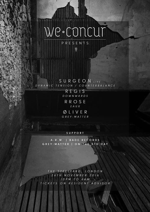 We are joining forces with <a href="/We_Concur/">We Concur</a> @OnThe5thDay <a href="/baderecords/">Bade Records</a> and #GreyMatter on 26/11
🔥🔥