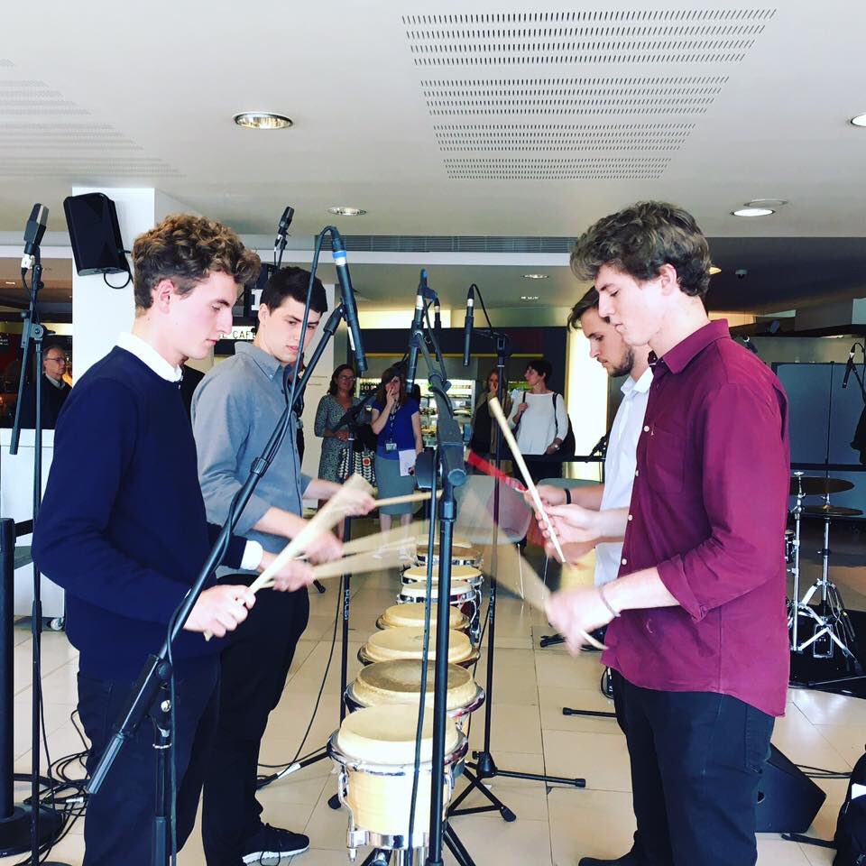 FixEnsemble's tweet image. Thanks for having us @BBCInTune and thanks for listening everyone. Think we've earned a drink! @BBCRadio3 @SteveReich #R3Southbank