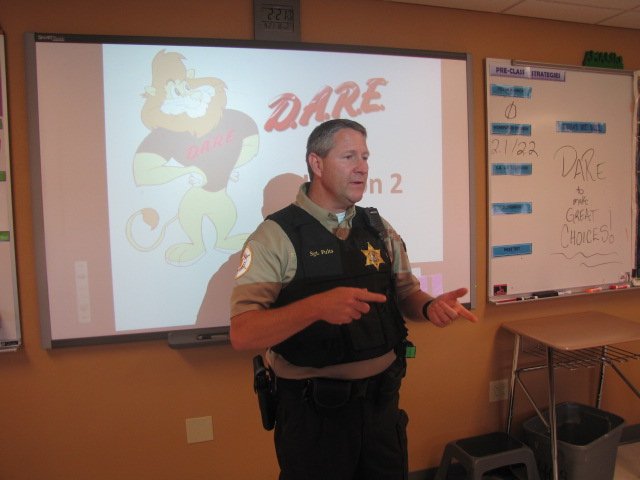 M19_MMS's tweet image. Last week all 6th grade classes were visited by a DARE officer as part of ongoing instruction regarding the dangers of drugs and alcohol.