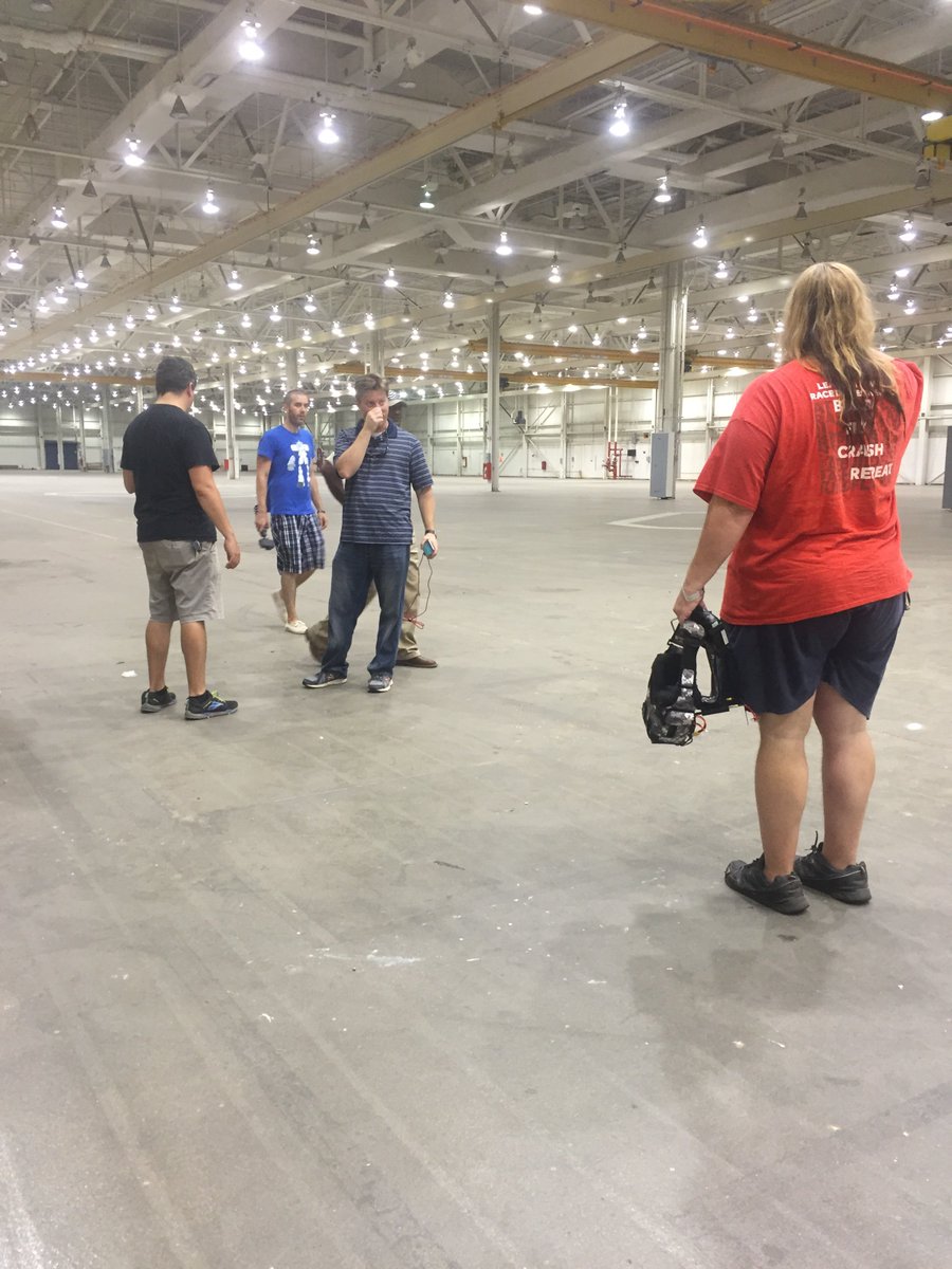 The @DroneRacingClub is testing #F3Expo indoor radio frequency  @GuardianCenters   #fpv #drones #tinywhoop