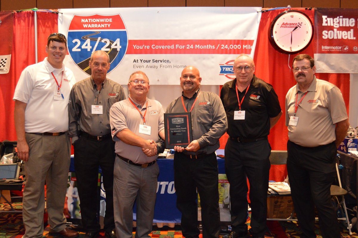 astausa_org's tweet photo. #Carquest #Advanceautoparts grabbed the award for best booth at the #ASTE2016 https://t.co/lEkpJZubiG