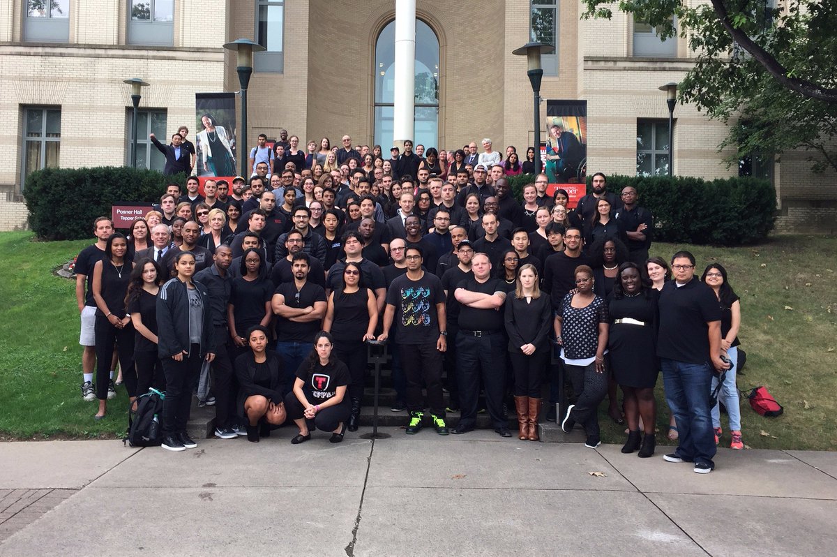 teppercmu's tweet photo. Tepper students, faculty and staff came together today to encourage an open dialogue about racial injustice. #MBAsOpenUp #TepperLife https://t.co/UatxCZ8uD7