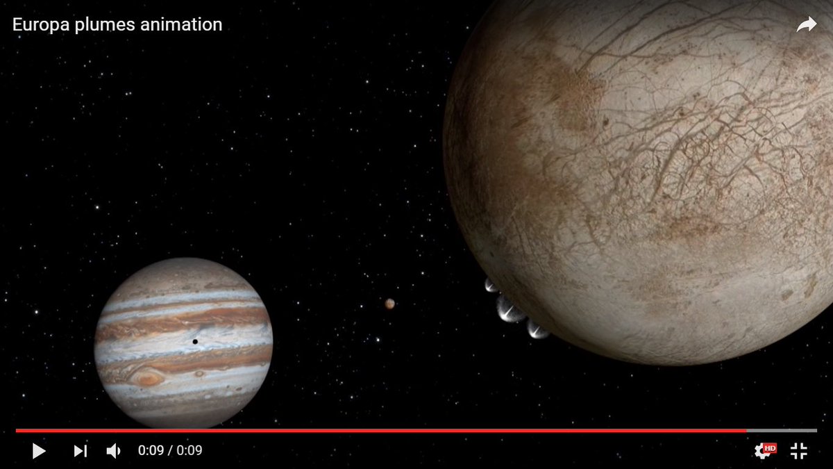 Tuscan Blue 氷の星 エウロパの同じ場所から水蒸気の柱が噴出している理由は何でしょう 宇宙シロクマが分厚い氷の 下にある海で狩りをするために 全身の力をこめて氷を割って穴をあけたから