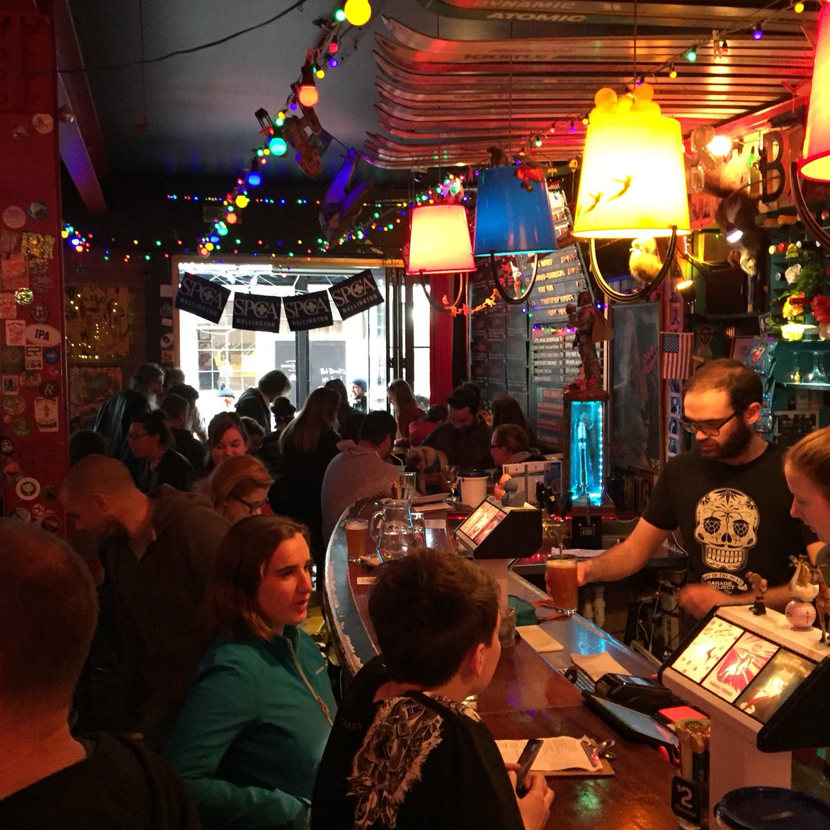 SPCAWgtn's tweet photo. A huge thank you to the amazing folk @Garage_Project & @GoldingsFD for organising Pints for Pooches last Sunday! #pintsforpooches https://t.co/tCaZvTeFBX