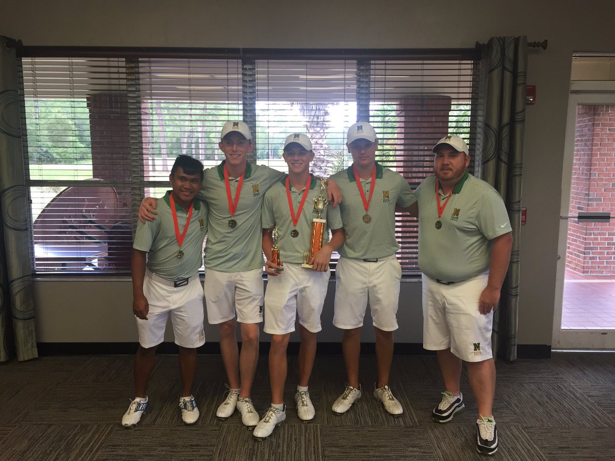 1st place Nease with 297 team score and low medalist Logan Underwood with a (-3) 69.